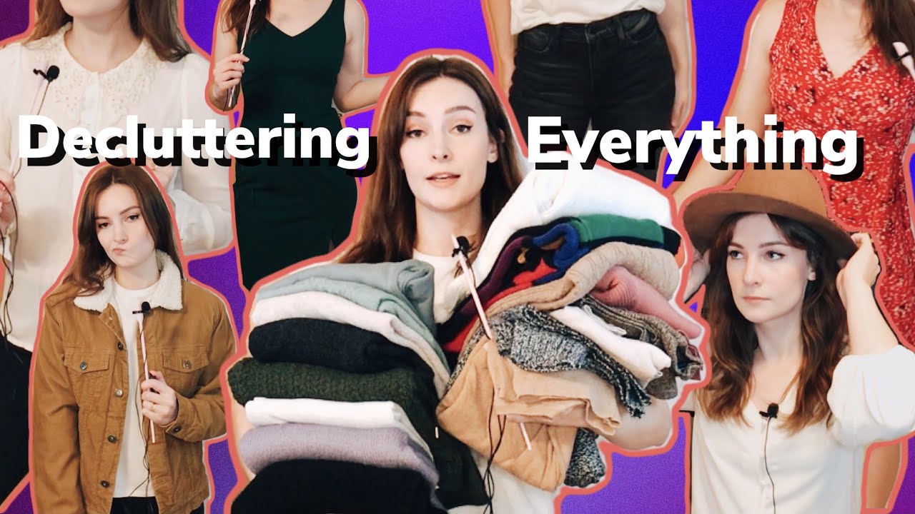 Decluttering my ENTIRE wardrobe one last time for 2021 (some try ons) | closet cleanout