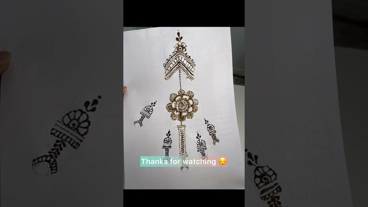 Simple henna design #henna #hennadesign #mehndi #simplehenna #art