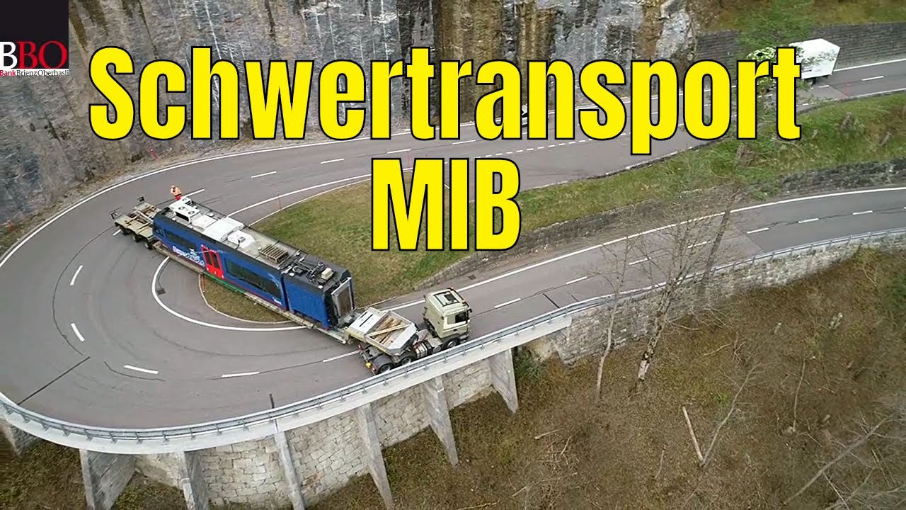 Die NEUE MIB BAHN ist da! 🔴 Spektakulärer Schwertransport nach Innertkichen