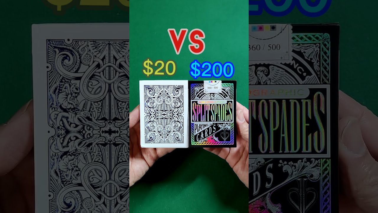 $20 vs $200 playing cards!