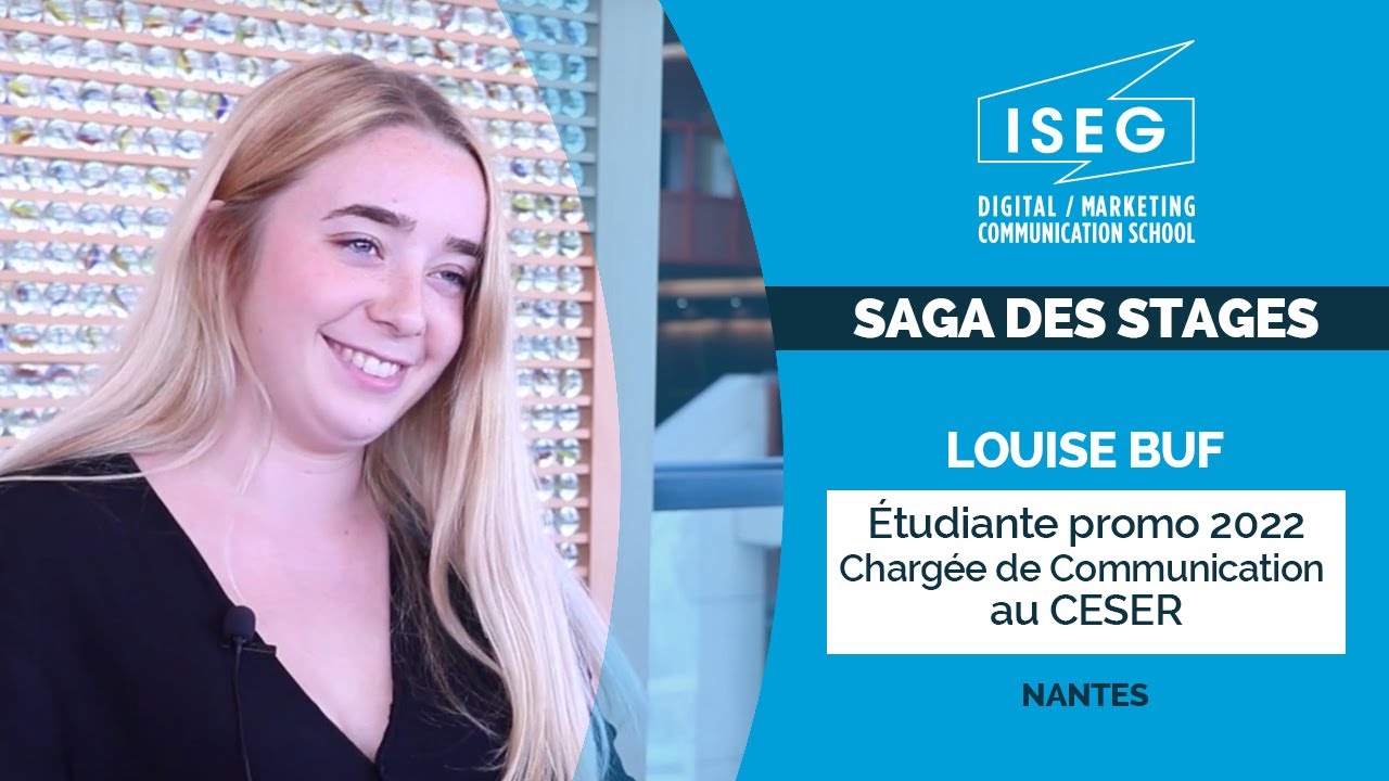 Rencontre avec Louise Buf, promo 2022 - Chargée de Communication au CESER