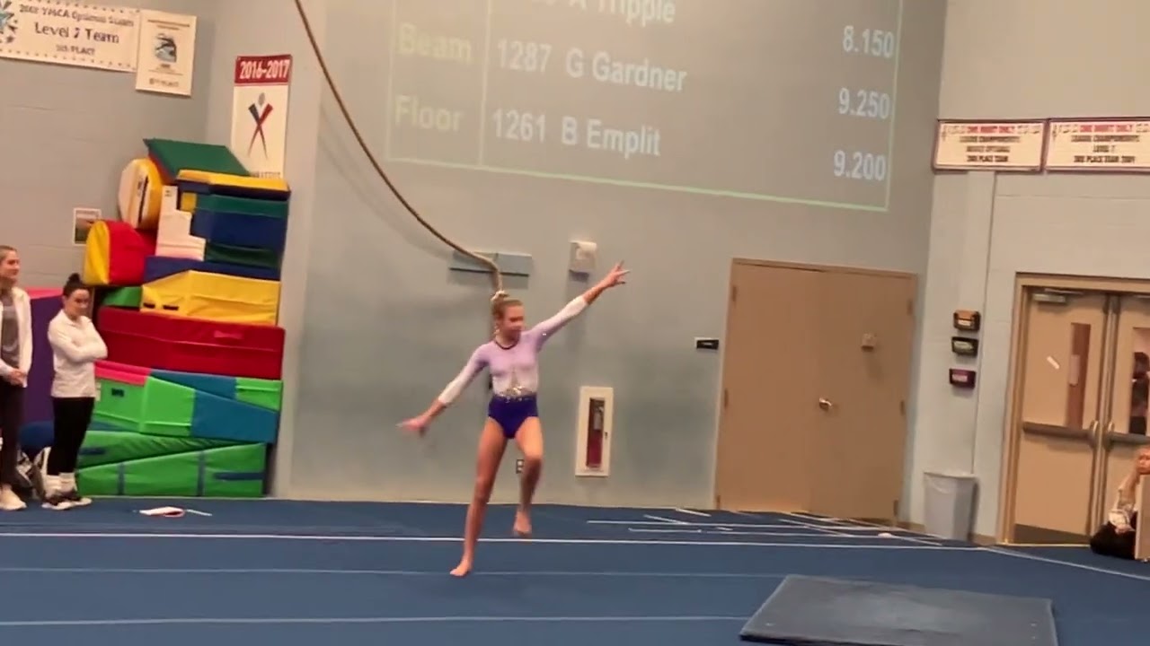 9.000 xcel gold floor routine!!!