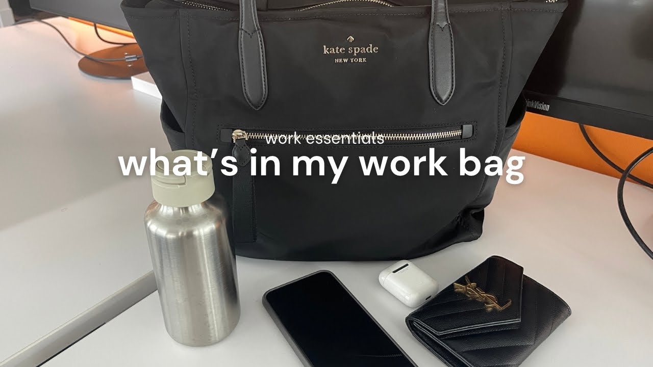 what's in my work bag 💼 my work essentials, what i bring in my corporate work