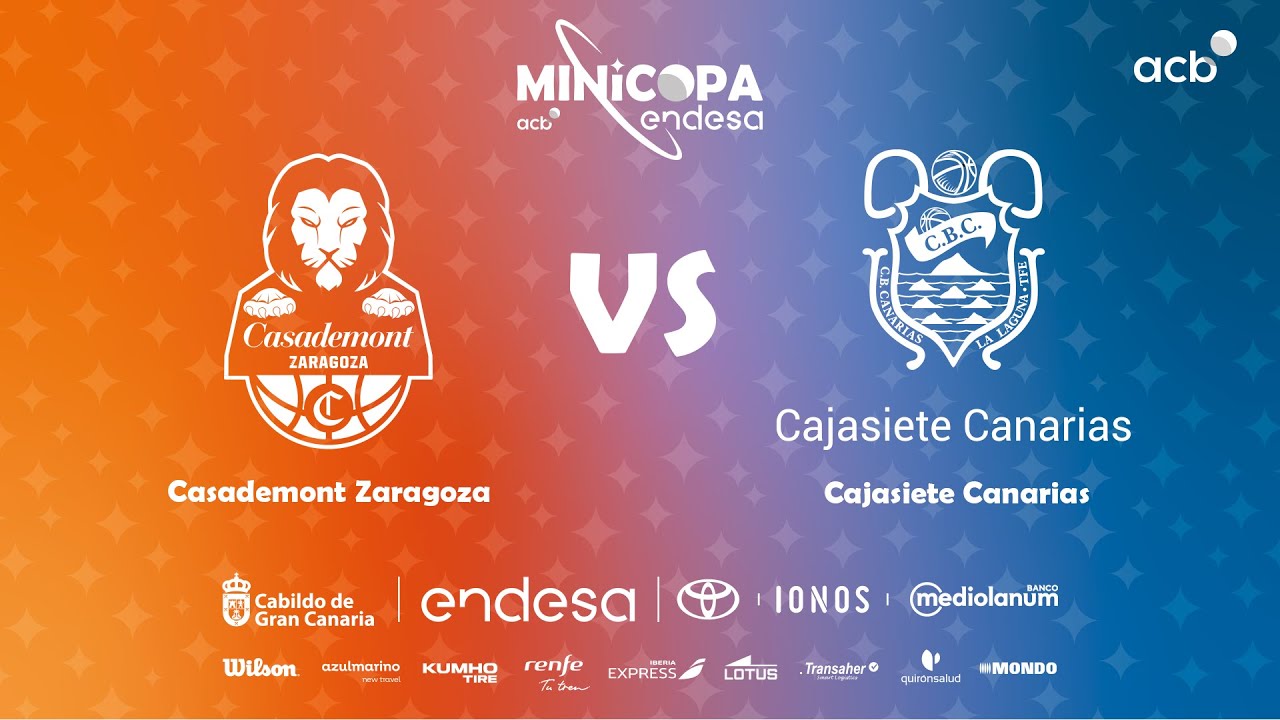 🔴 DIRECTO: Casademont Zaragoza - Cajasiete Canarias | Minicopa Endesa Gran Canaria 2025