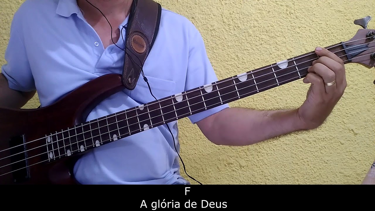 O que a tua gloria fez comigo - Fernanda Brum - Bass cover (COM CIFRA)