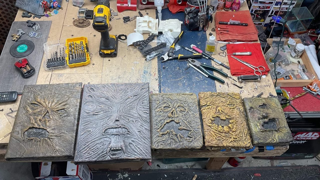 all the raimi verse necronomicons from evil dead up close with accurate pages