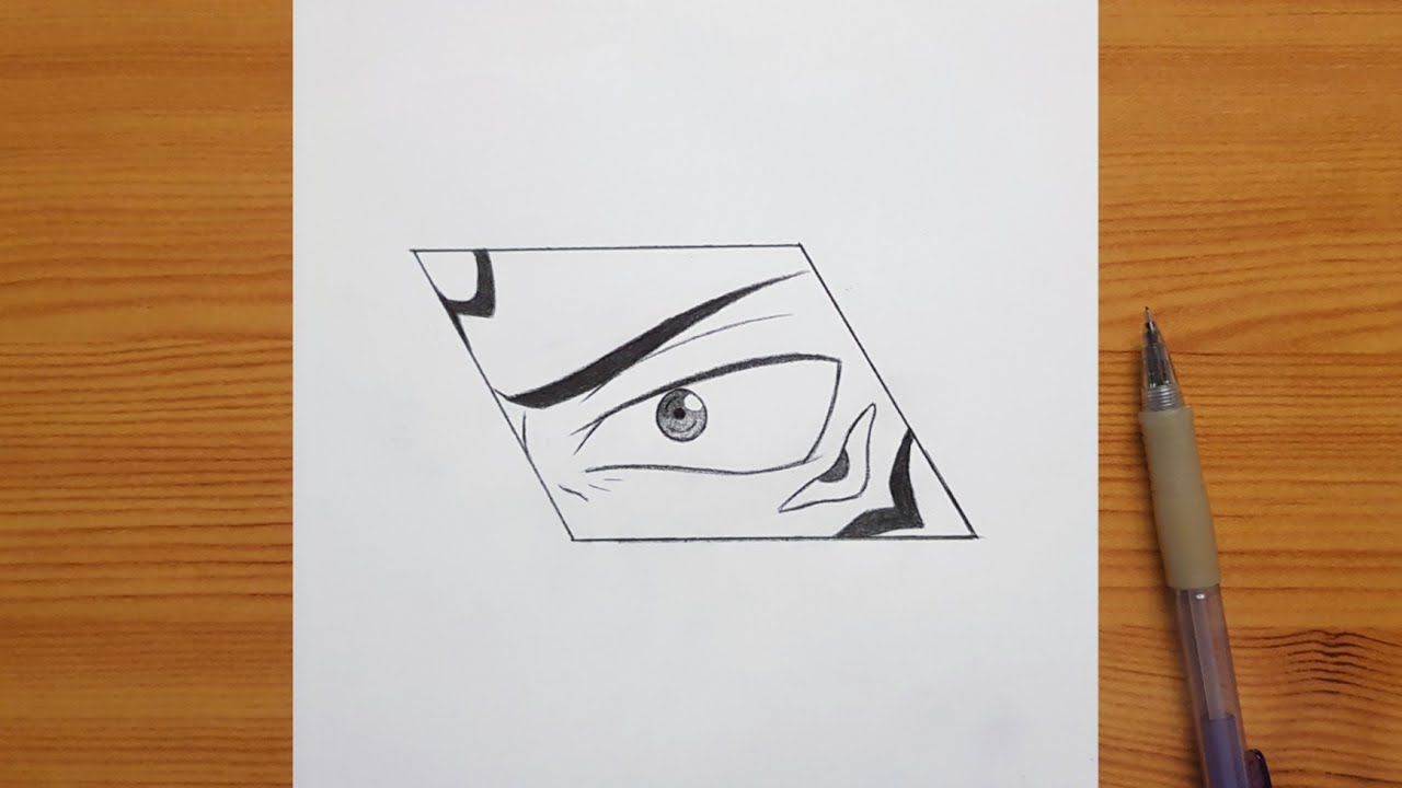 How to draw Sukuna eye | Ryomen Sukuna's eye step by step | easy drawing for beginners