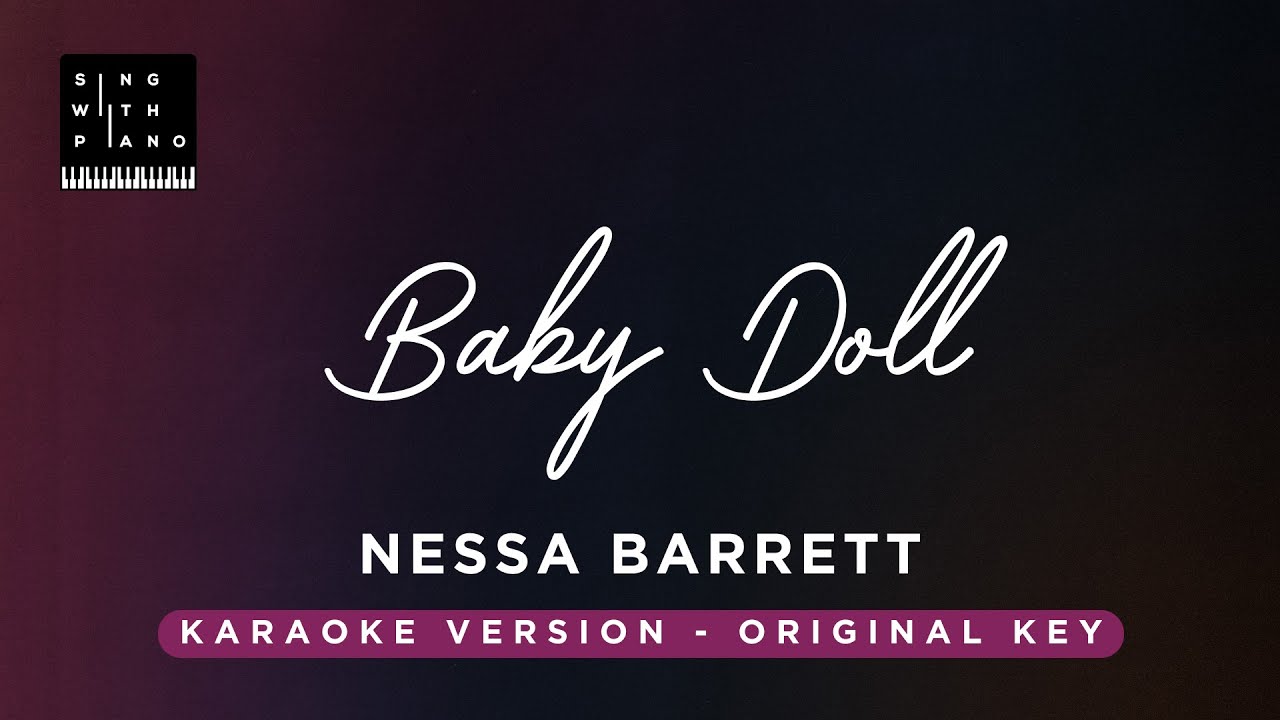 BABYDOLL - Nessa Barrett (original Key Karaoke) - Piano Instrumental Cover with Lyrics