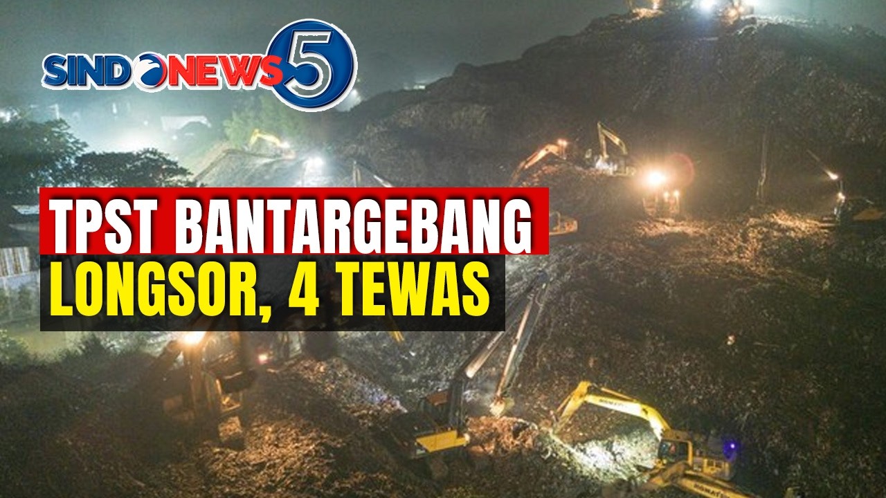 TPST Bantargebang Longsor, 4 Orang Tewas | Sindonews 5 | 09/03