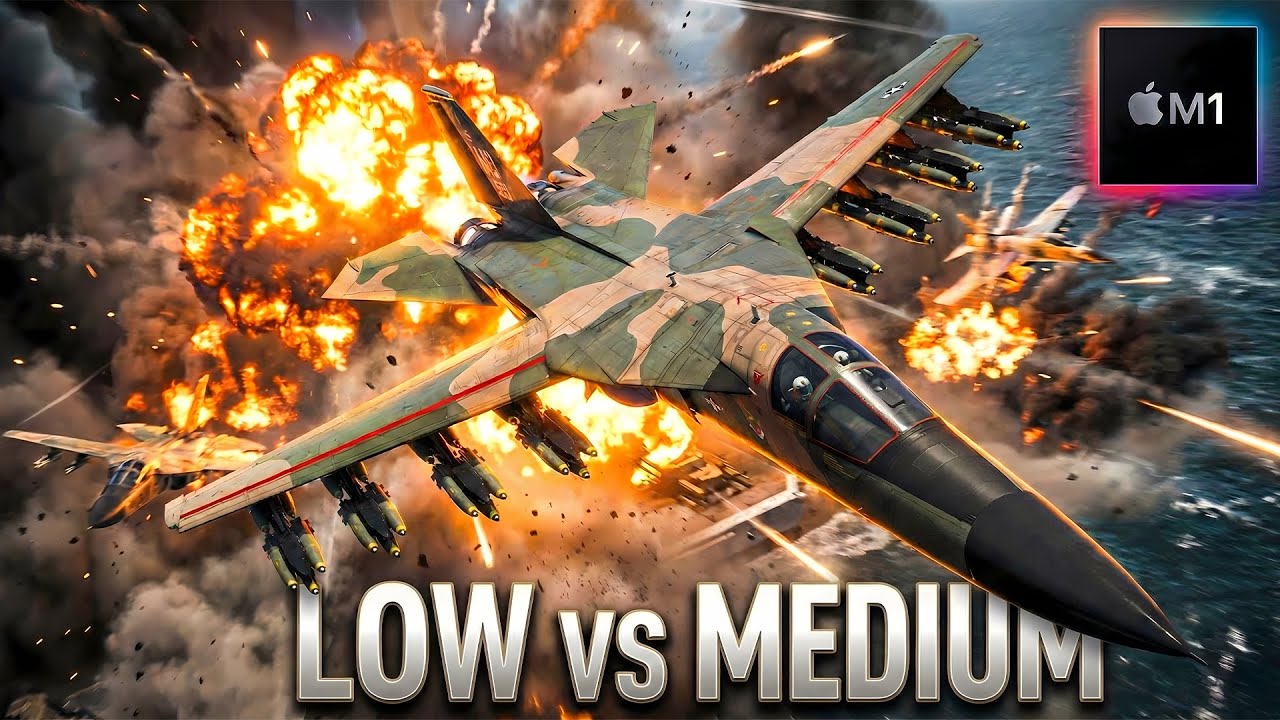 War Thunder Gameplay on M1 MacBook Pro | Low vs Medium | FPS Gaming Benchmark (2026)