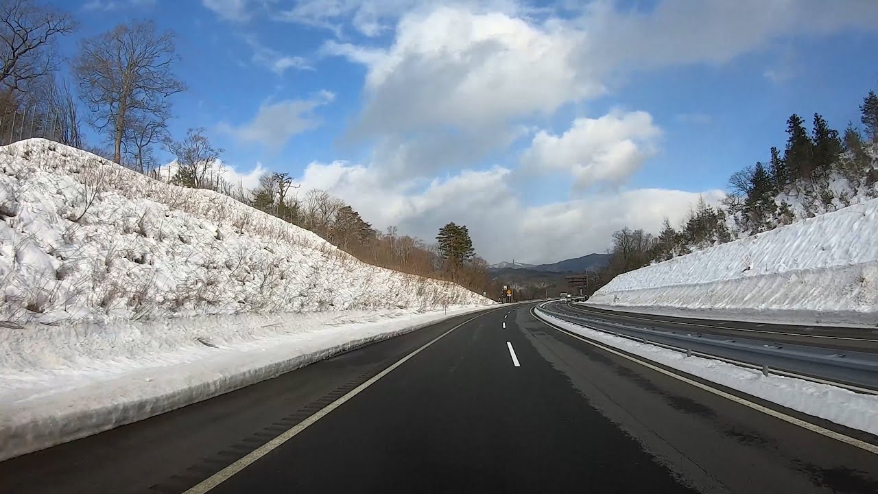 【車載】冬の東海北陸道を全線走破する【一宮JCT→小矢部砺波JCT】