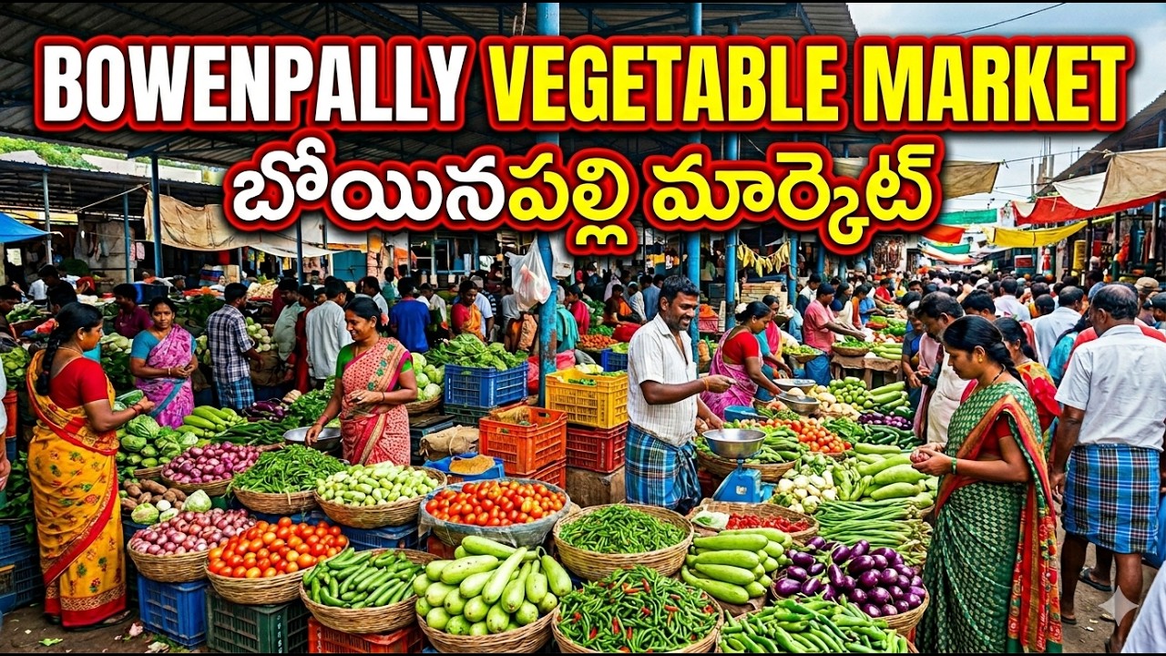 Bowenpally Vegetable Market Hyderabad | Wholesale Prices Today | Full Tour l Vegetable Market