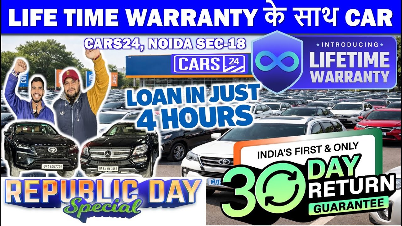 Buy Used Cars with Life Time Warranty | CARS24, Noida, Sec-18 | Cheapest Price Used Cars