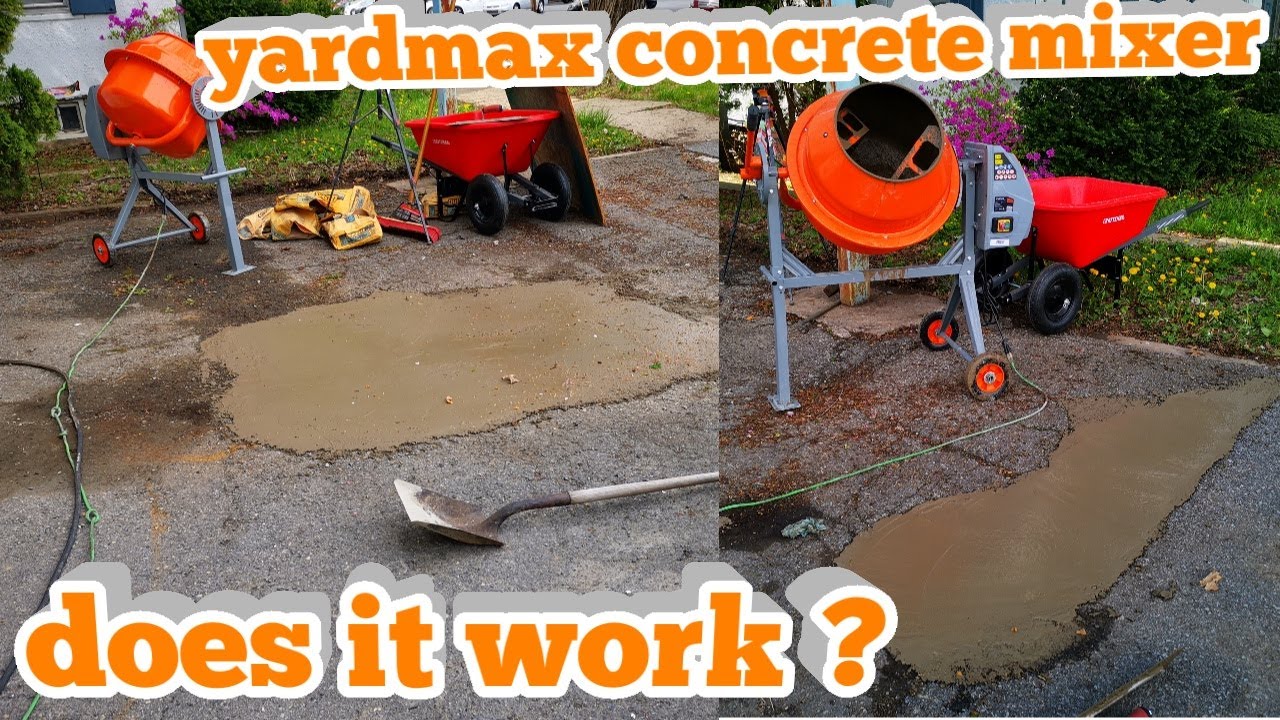 Yardmax concrete mixer review