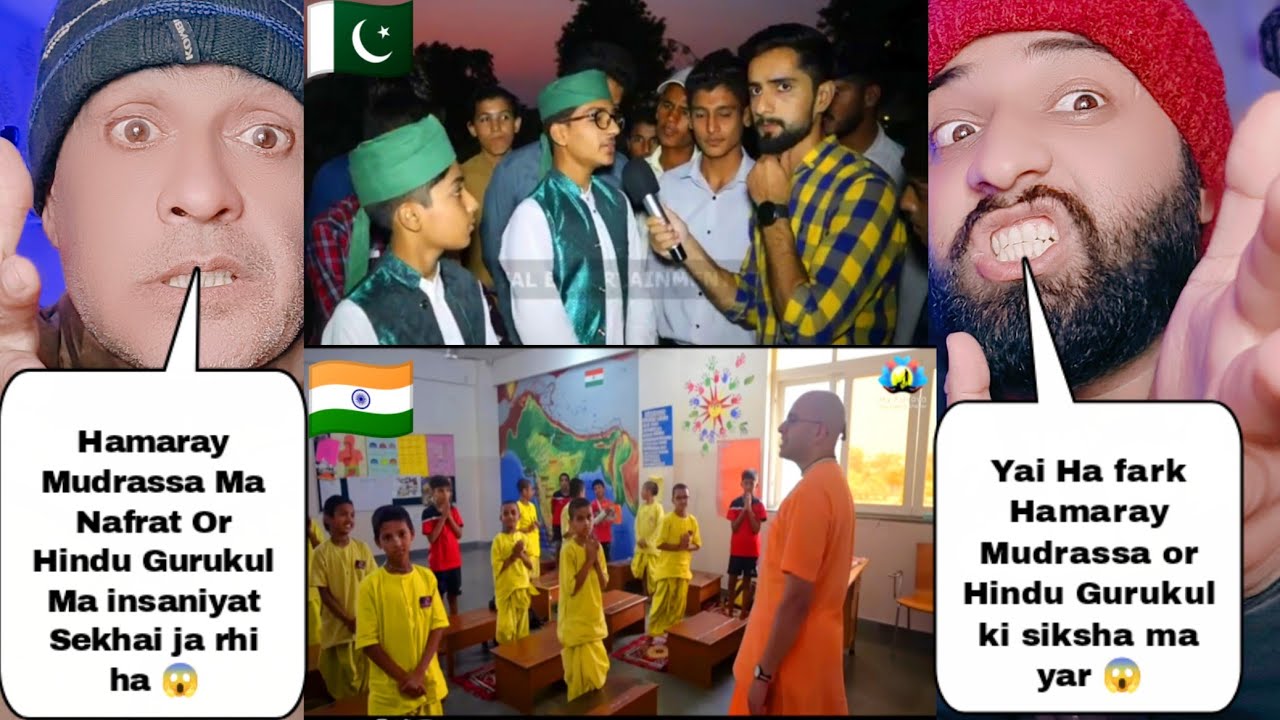 How Indian Gurukul Teach Their Kids Vs How Pakistani Mudrassa Teach Their Kids | Pakistani Reactions