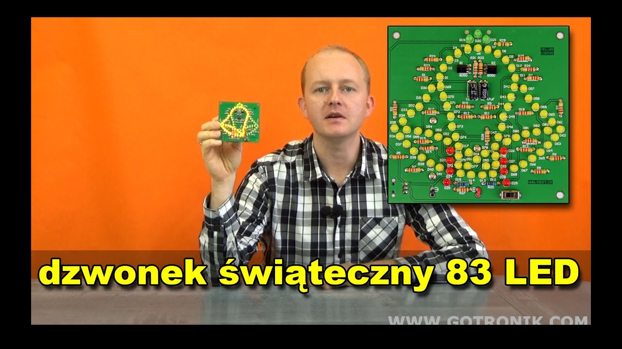 Dzwonek świąteczny 83 LED