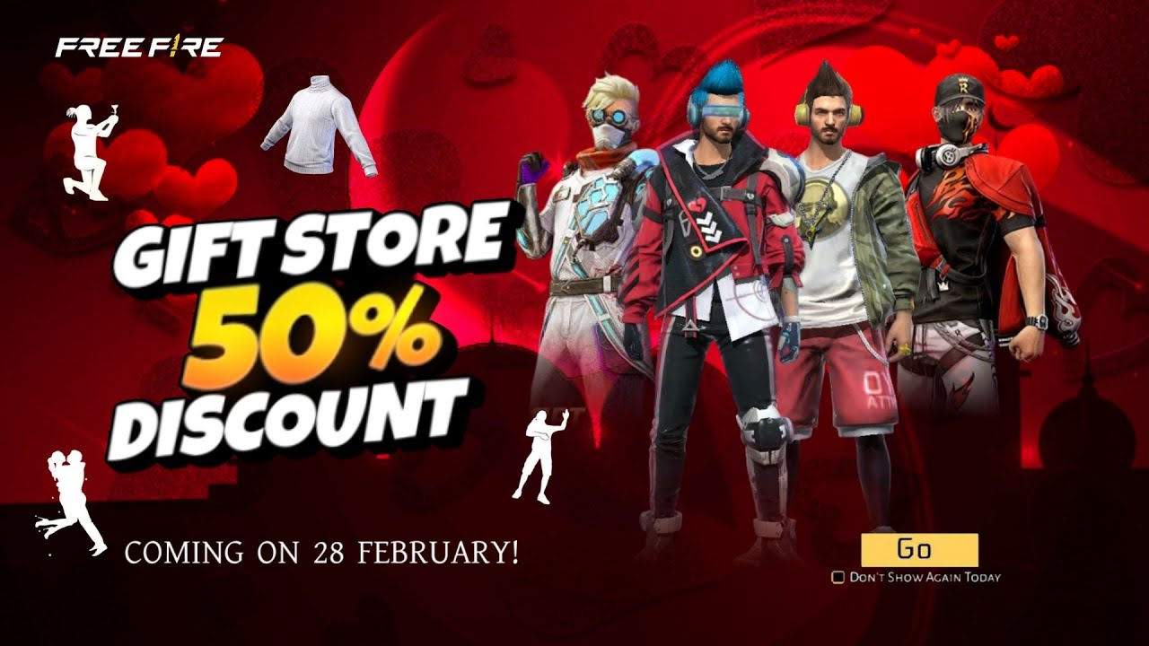 Gift Store 50% Discount Event is finally coming💥🤯| New Event Free Fire Bangladesh server | FF New...