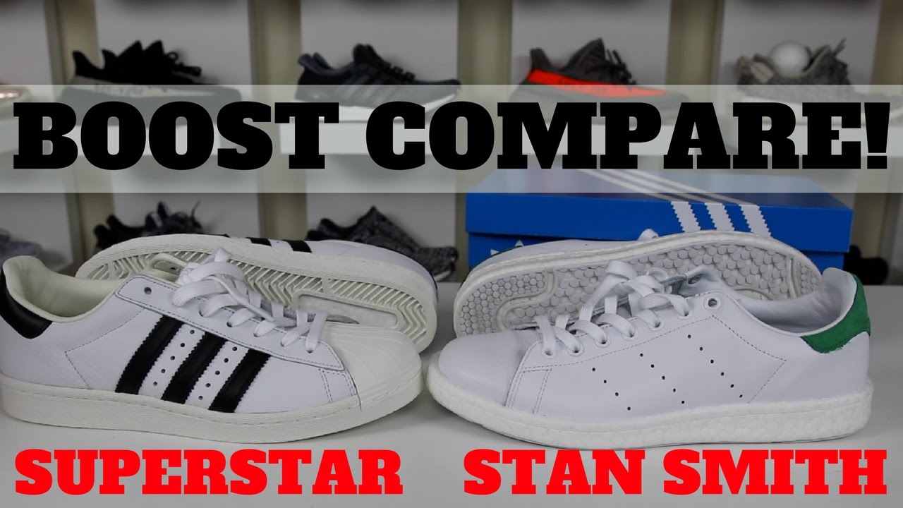 ONLY 1 WORTH BUYING?! ADIDAS STAN SMITH BOOST VS SUPERSTAR BOOST COMPARISON REVIEW!