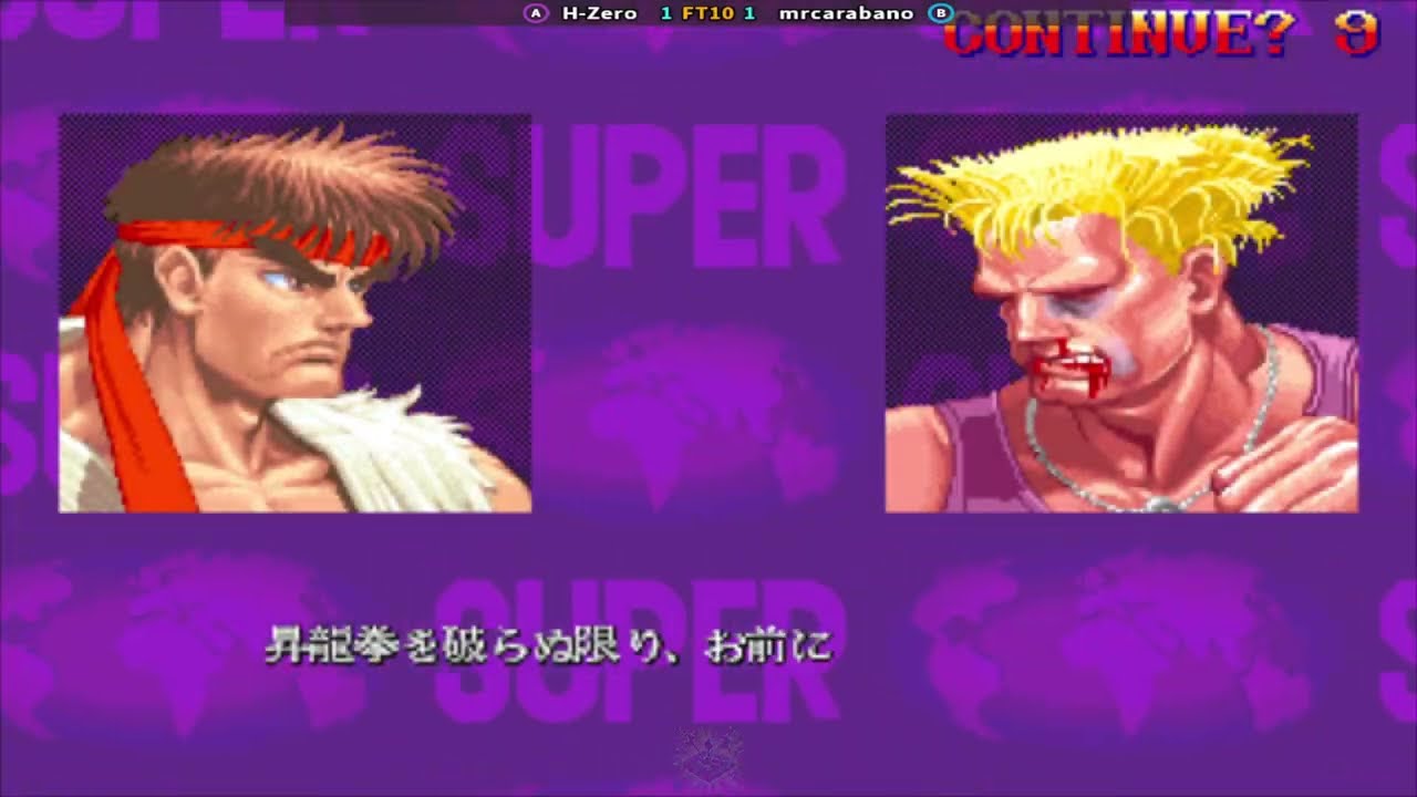 Super Street Fighter II X - grand master challenge H-Zero (MX) vs mrcarabano (US) || Date 20 Feb 26