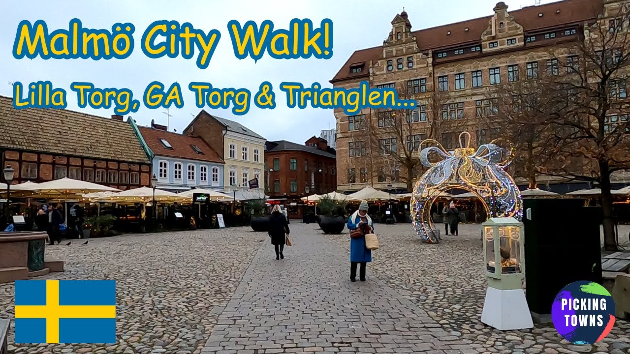 Ep. 20 - Malmo City Walk! | Lilla Torg, GA Torg & Triangeln | Malmo, Sweden