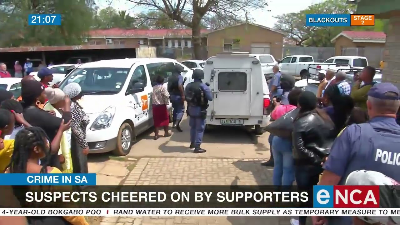 EC suspects cheered on by supporters