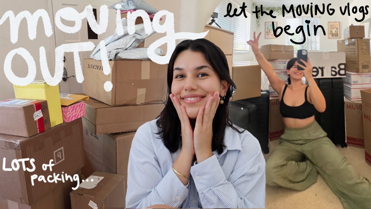 I'M MOVING OUT!! *my first moving vlog omg