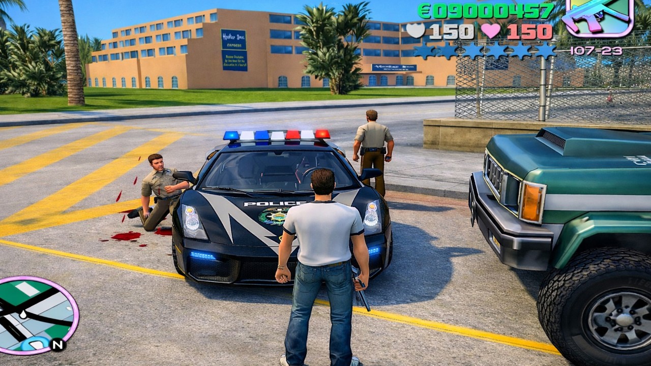 Extreme GTA Vice City Burn Gameplay #gta5 #gtagameplay #gtavicecity #technogamer #viral #explorepage