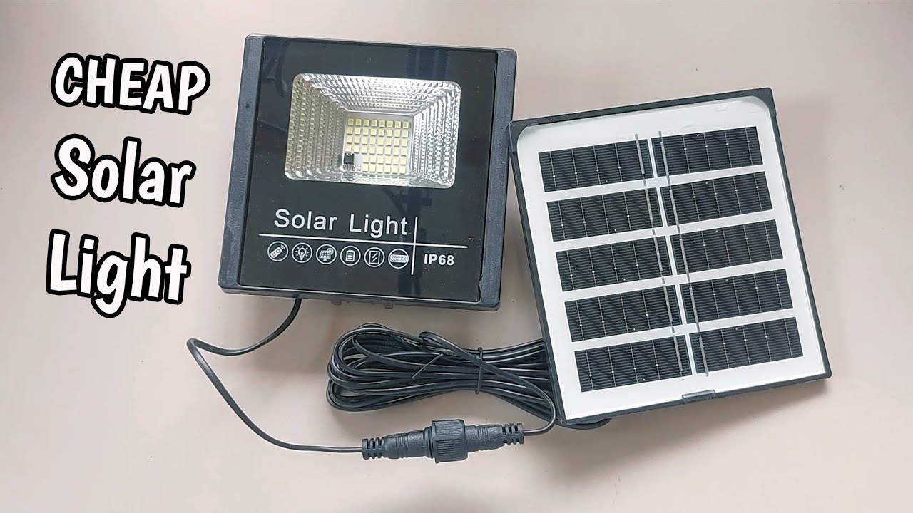 $3 Solar LED Floodlight REVIEW and Battery Upgrade