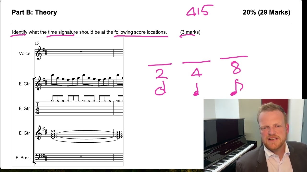 Exam Revision - Key, Metre, Drums & Terms  | ATAR Music Sample Exam