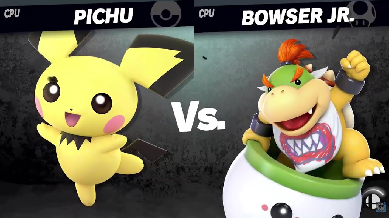 Smash Ultimate EX Pichu VS Bowser Jr.