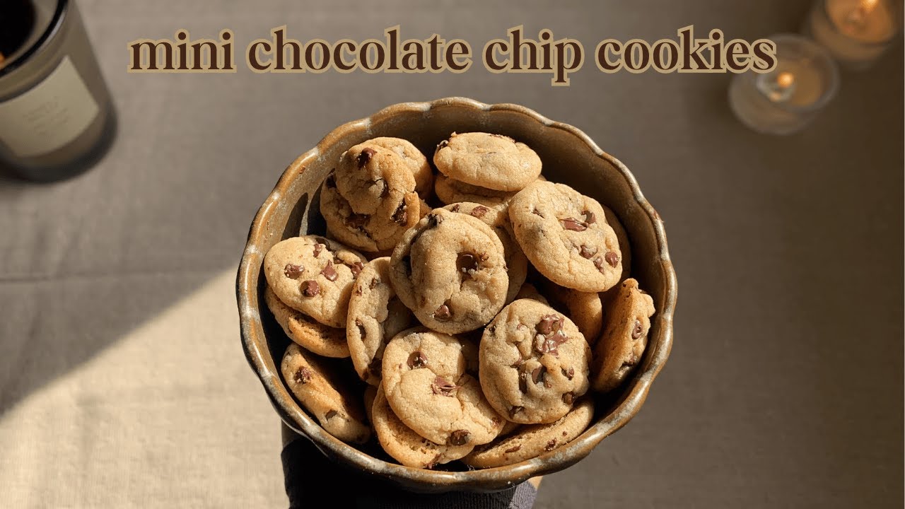 Brown Butter Mini Chocolate Chip Cookies ♡ Bake With Me