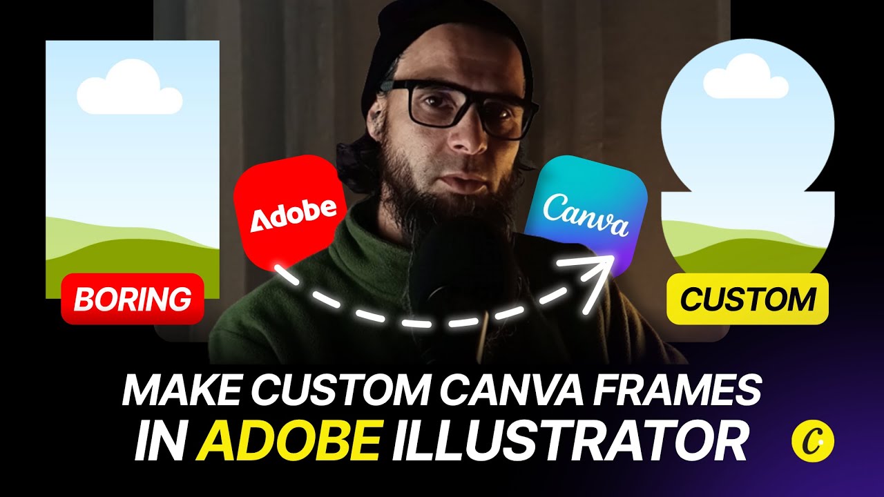 How to create custom frames for Canva using Adobe Illustrator
