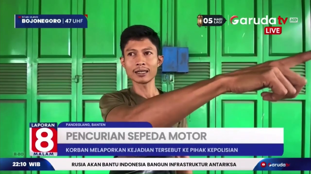 BARU 3 MINGGU DIBELI, MOTOR PENJUAL GORENGAN DIGONDOL MALING, AKSI PENCURIAN TEREKAM CCTV