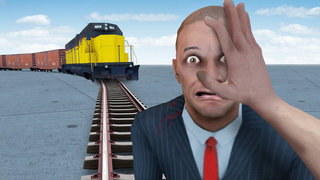 I FORCED people against their will to get hit by trains... - Newton's Playground VR
