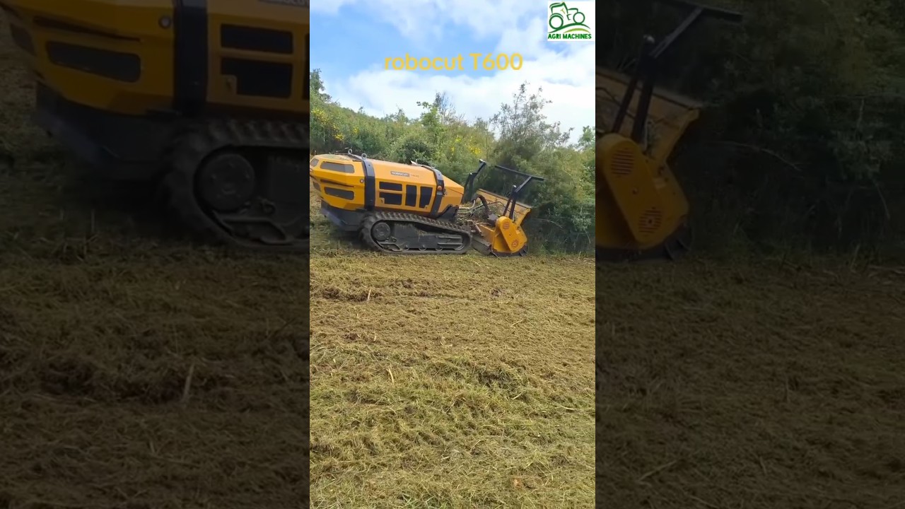 Remote-controlled Mower Robocut T600 || Made By McConnel Limited England || #agriculture #shorts