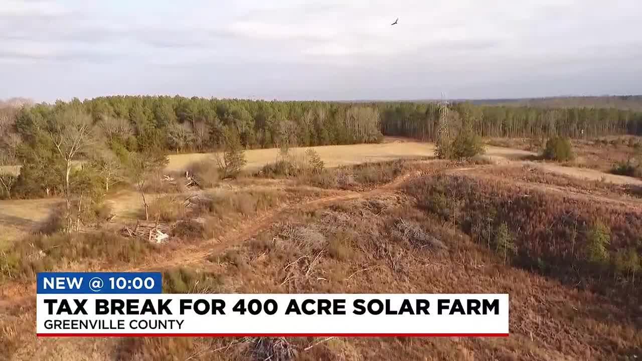 Greenville County approves tax break for 400-acre solar farm project