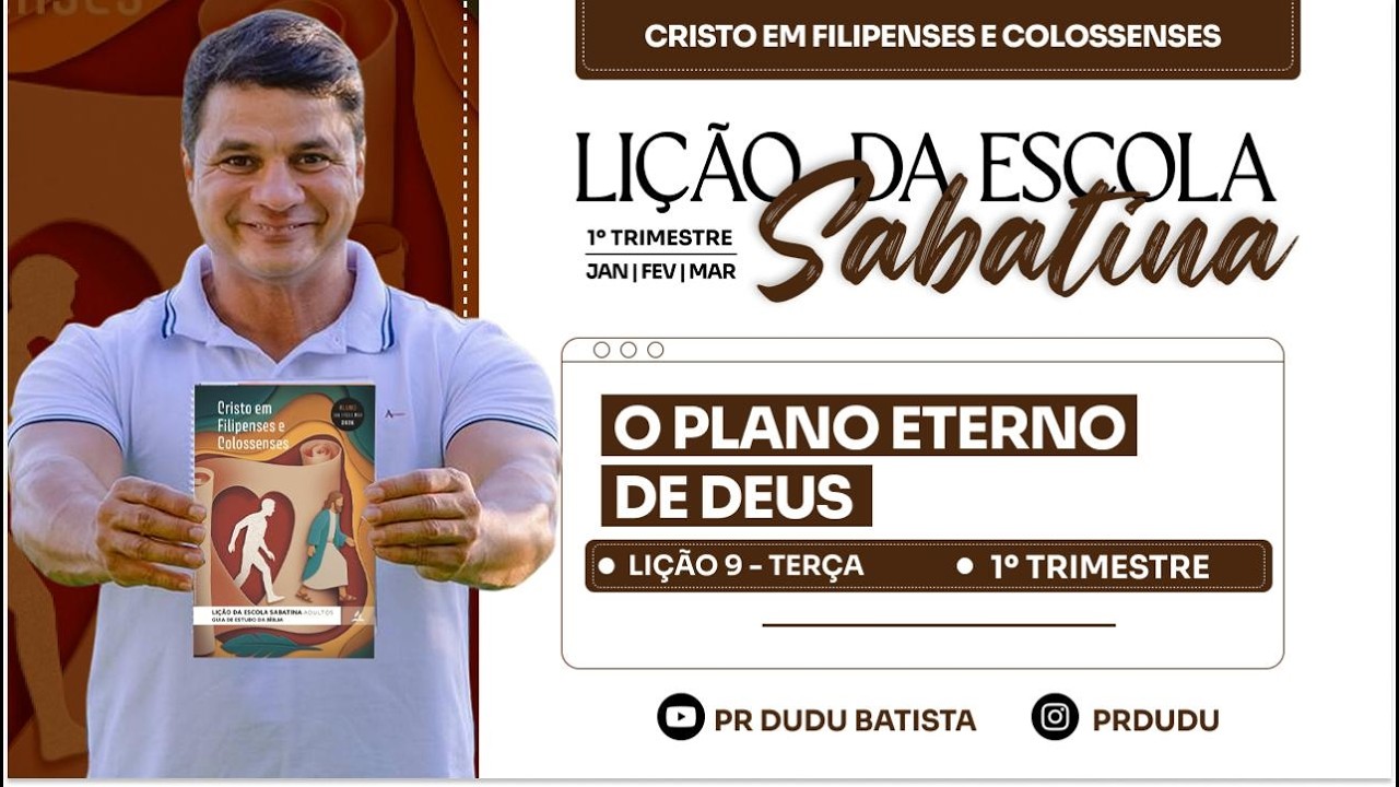 Li&ccedil;&atilde;o da  Escola Sabatina ADULTOS , Ter&ccedil;a 24/02/2026  