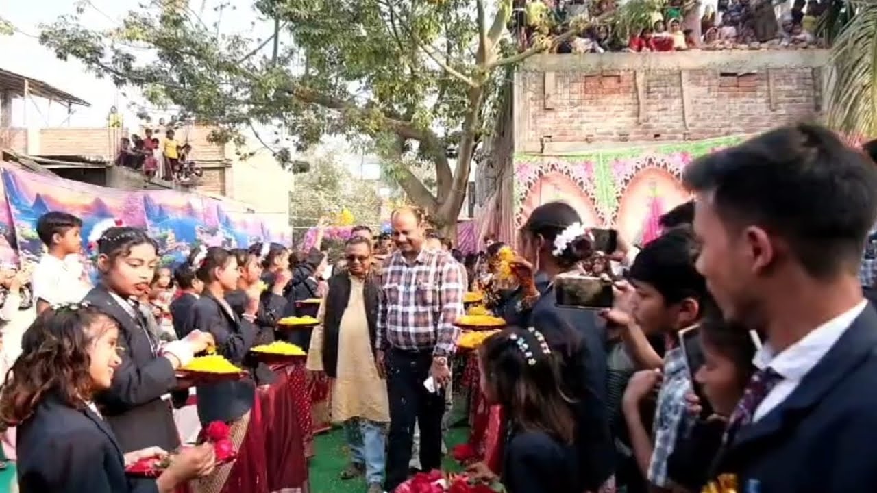 Welcoming of our chief guest honourable MLA representative Md Maroof ji. Annual Function 2026