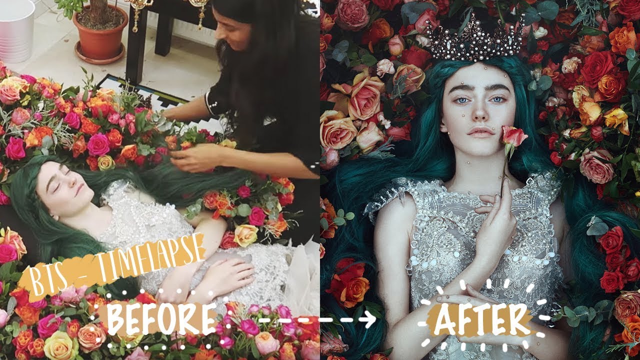 STRIKING PORTRAITS WITH DISCARDED WEDDING FLOWERS - BELLA KOTAK