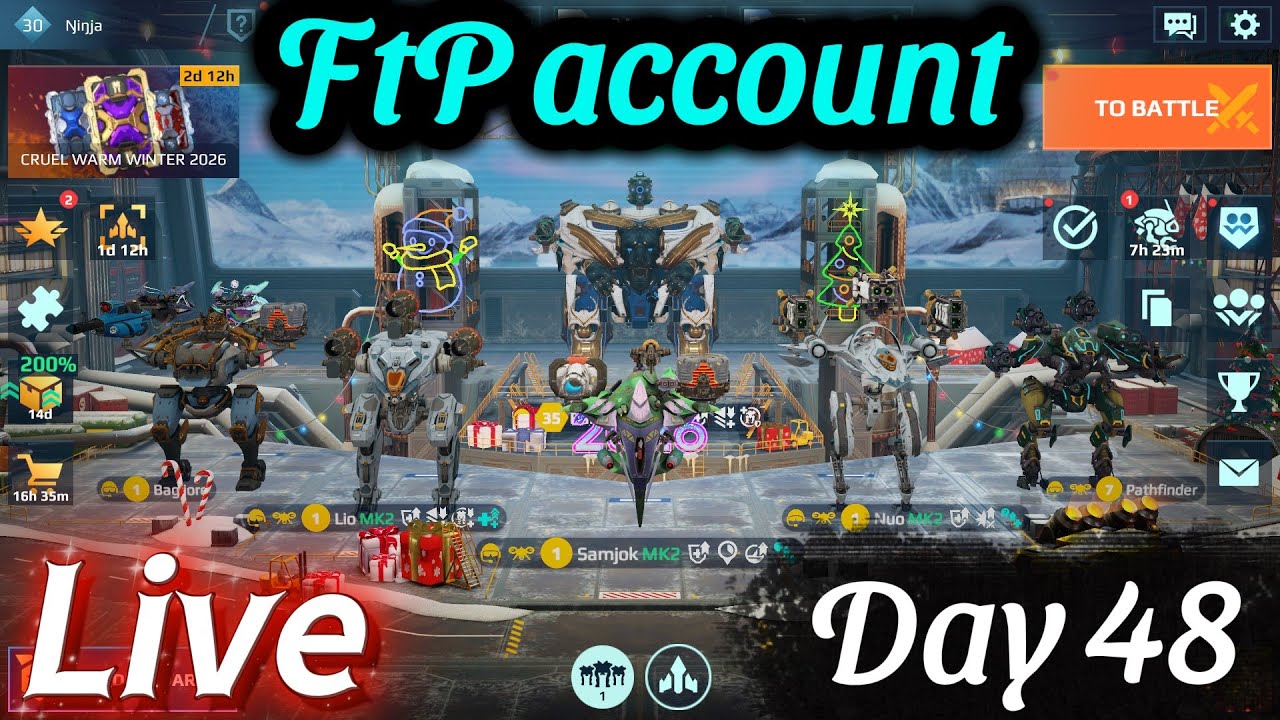 FtP start in War Robots. Day 48