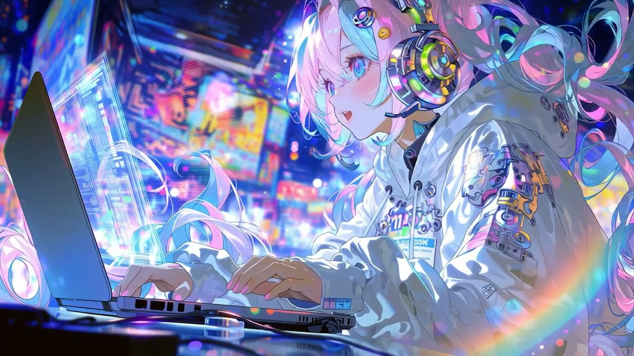 Late-Night Coding in Neon Light 🌃 soft lo-fi for deep focus