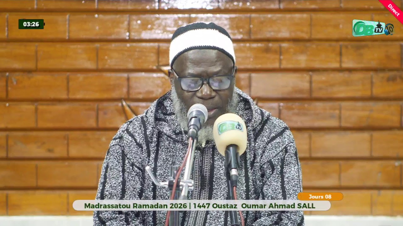 🛑 Direct Jours 08 (Partie 01) | Madrassatou Ramadan | 1447-2026 | Oustaz Oumar Ahmad SALL