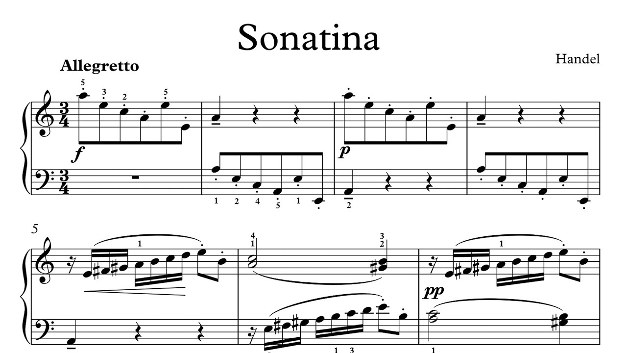 Sonatina in Am HWV 584 - Handel(?)/Nathan Gnewikow