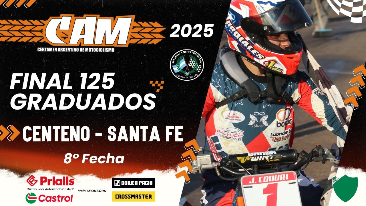 125cc Graduados - FINAL COMPLETA - 8a Fecha - CAM Centeno 2025