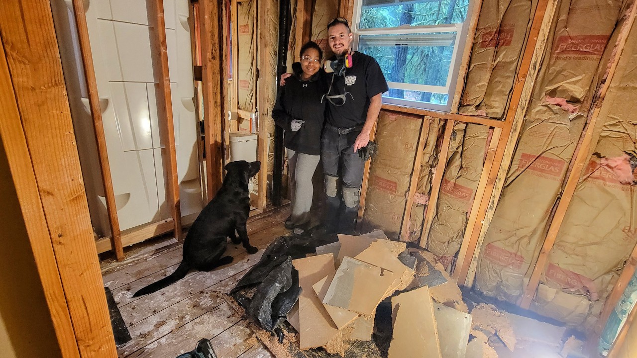 Finishing the Cabin Bathroom Demolition