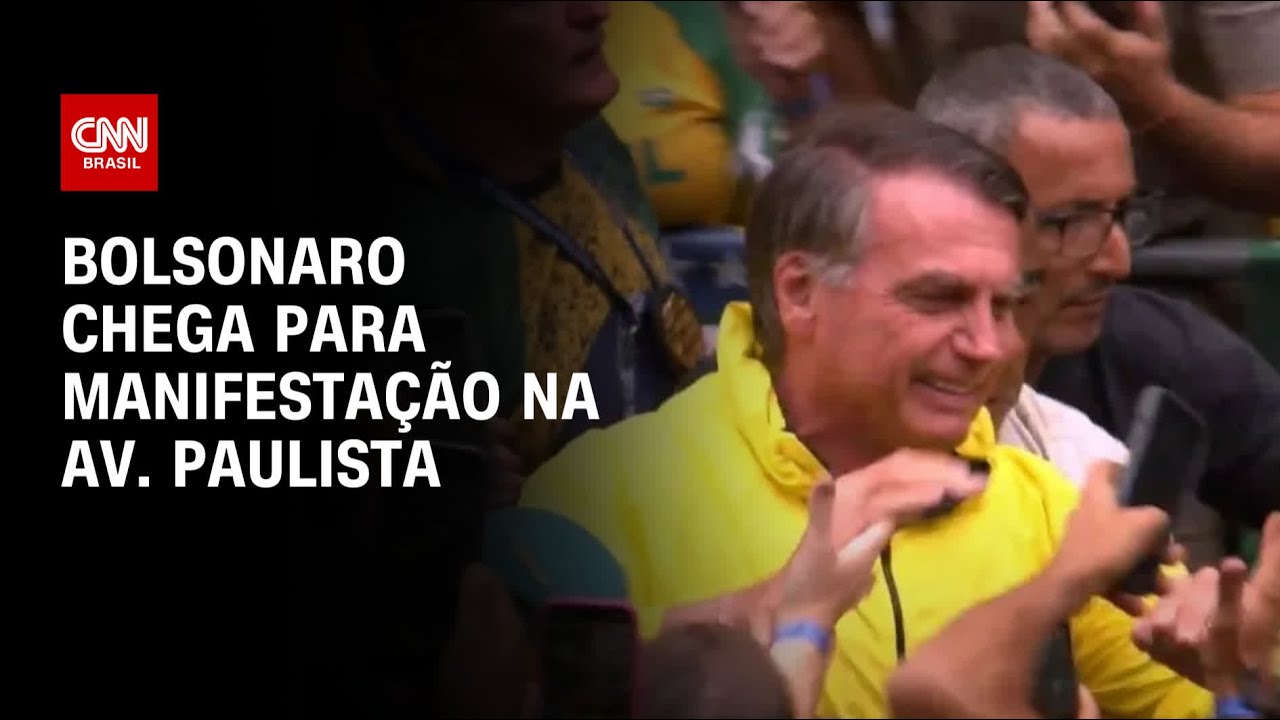 Jair Bolsonaro chega a ato por anistia na Avenida Paulista, em SP | AGORA CNN