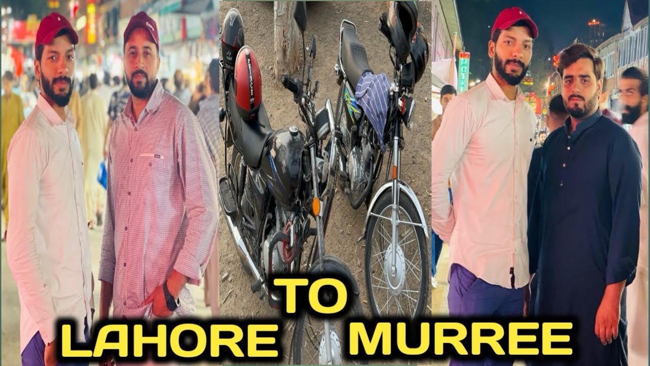 LAHORE TO MURREE BIKE RIDE /😜rasty me barish ho pari😩