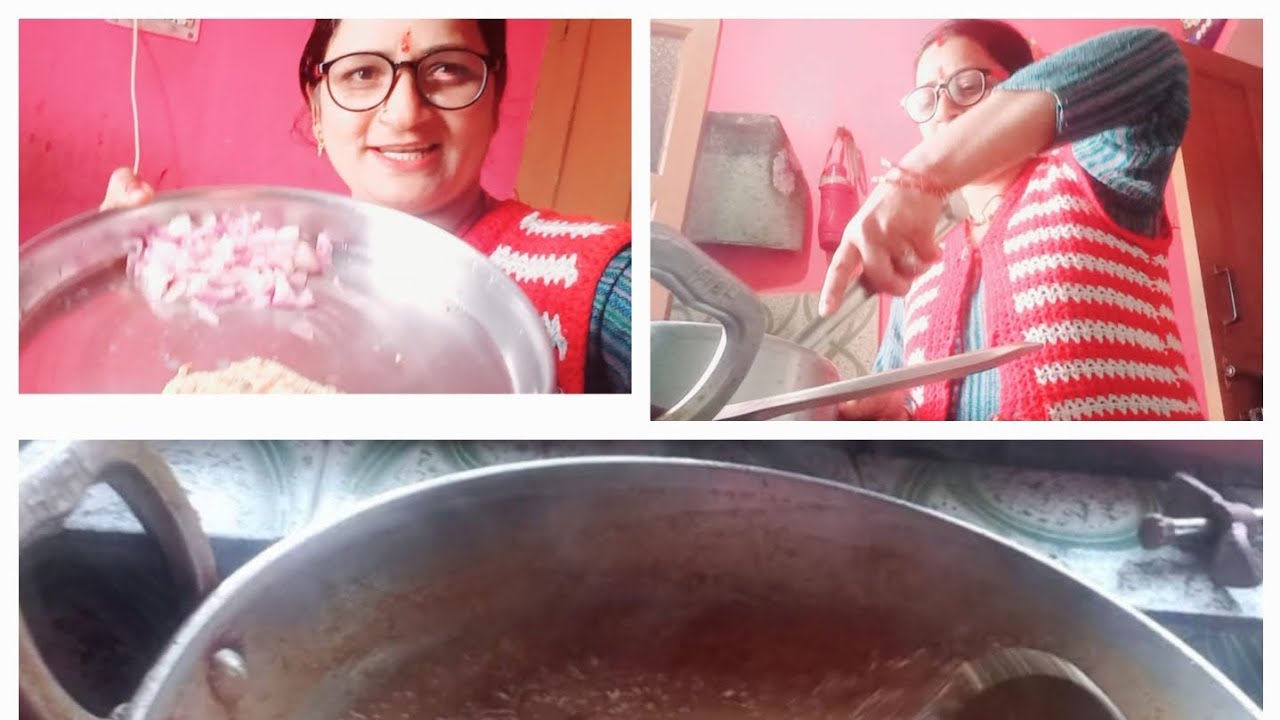आज दिन के लंच में बनाया था पहाड़ी  डिश  कुछ इस तरह से  जय #देवभूमि #उत्तराखंड #