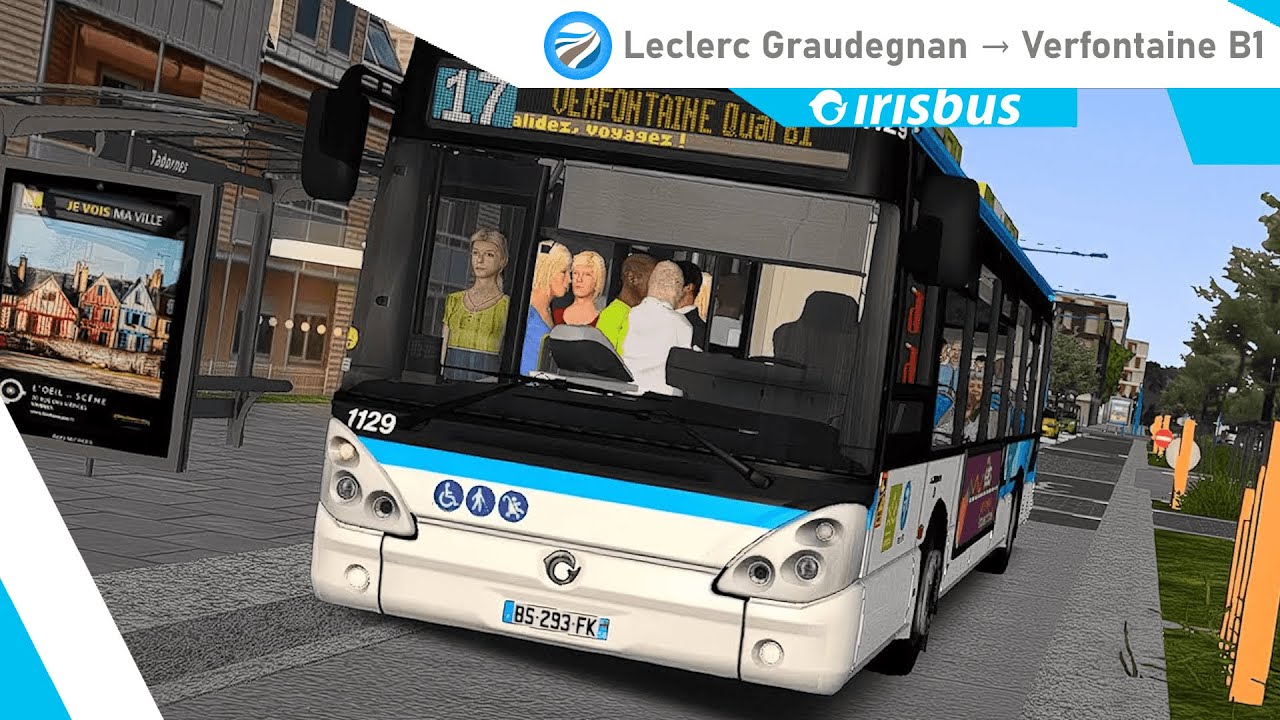 OMSI 2 Saint-Servan v3 | Ligne 17 Leclerc Graudegnan → Verfontaine B1 | Irisbus Citelis 12.