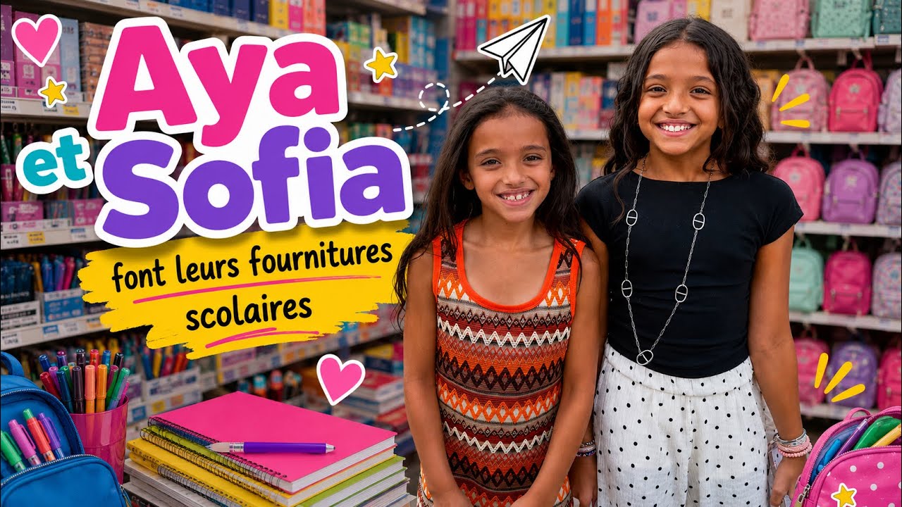 Fournitures de rentr&eacute;e scolaire pour Aya&Sofia